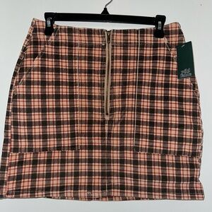Wild Fable Checkered Mini Skirt in Pink and Black